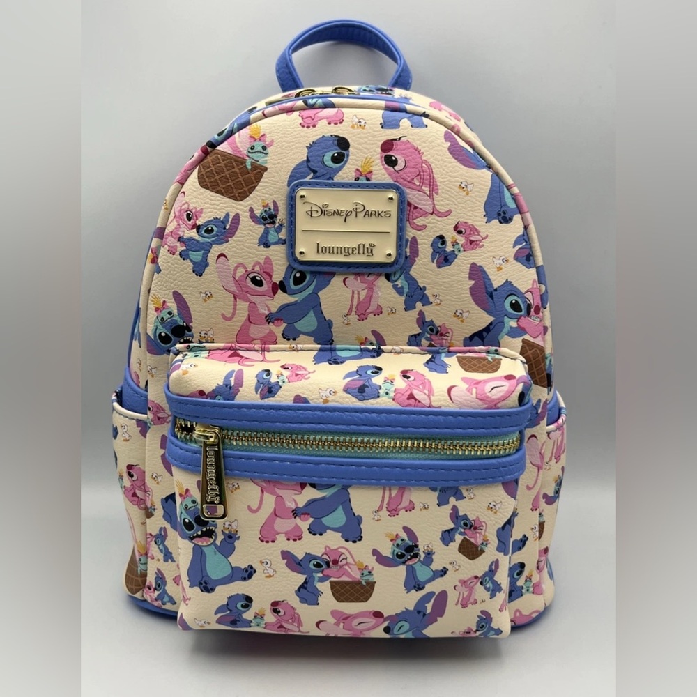 Disney Parks Stitch and Angel Loungefly Mini Backpack – Lilo & Stitch NWOT